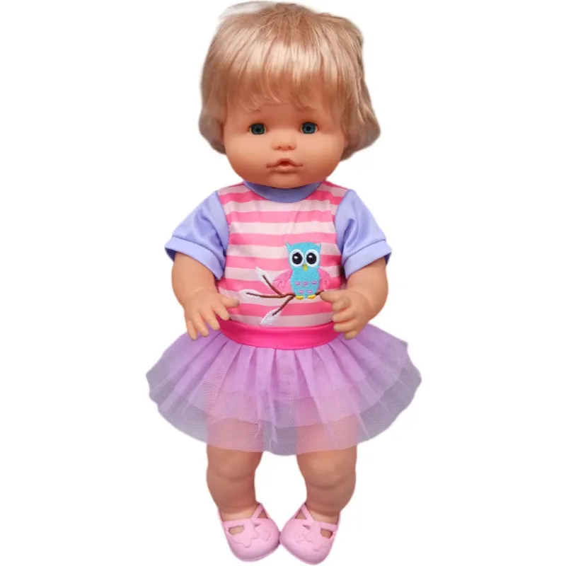 35cm Baby Doll Clothes Set Hat for 38cm Nenuco Ropa Y Su Hermanita Toy Doll Accessories