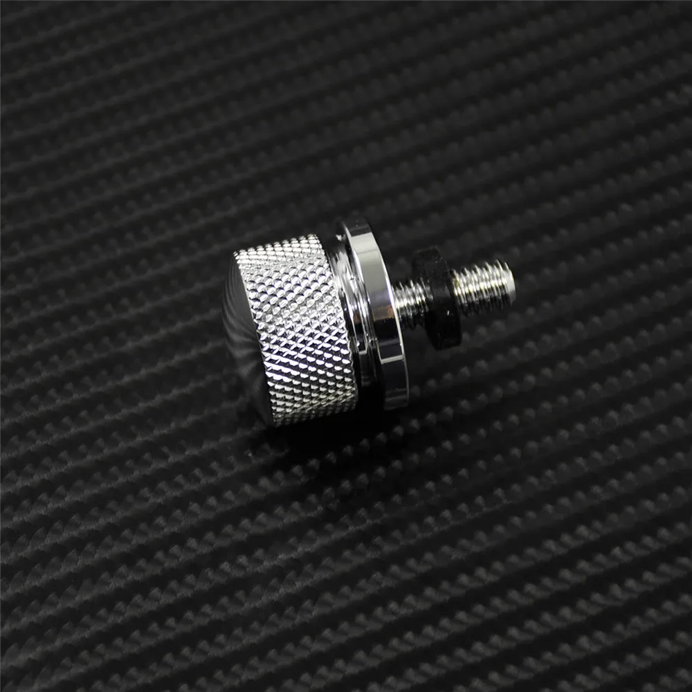 Motorcycle Black/Chrome Seat Bolt Tab Screw For Harley Touring Road King Street Glide Softail Dyna Sportster XL Street Bob 96-19