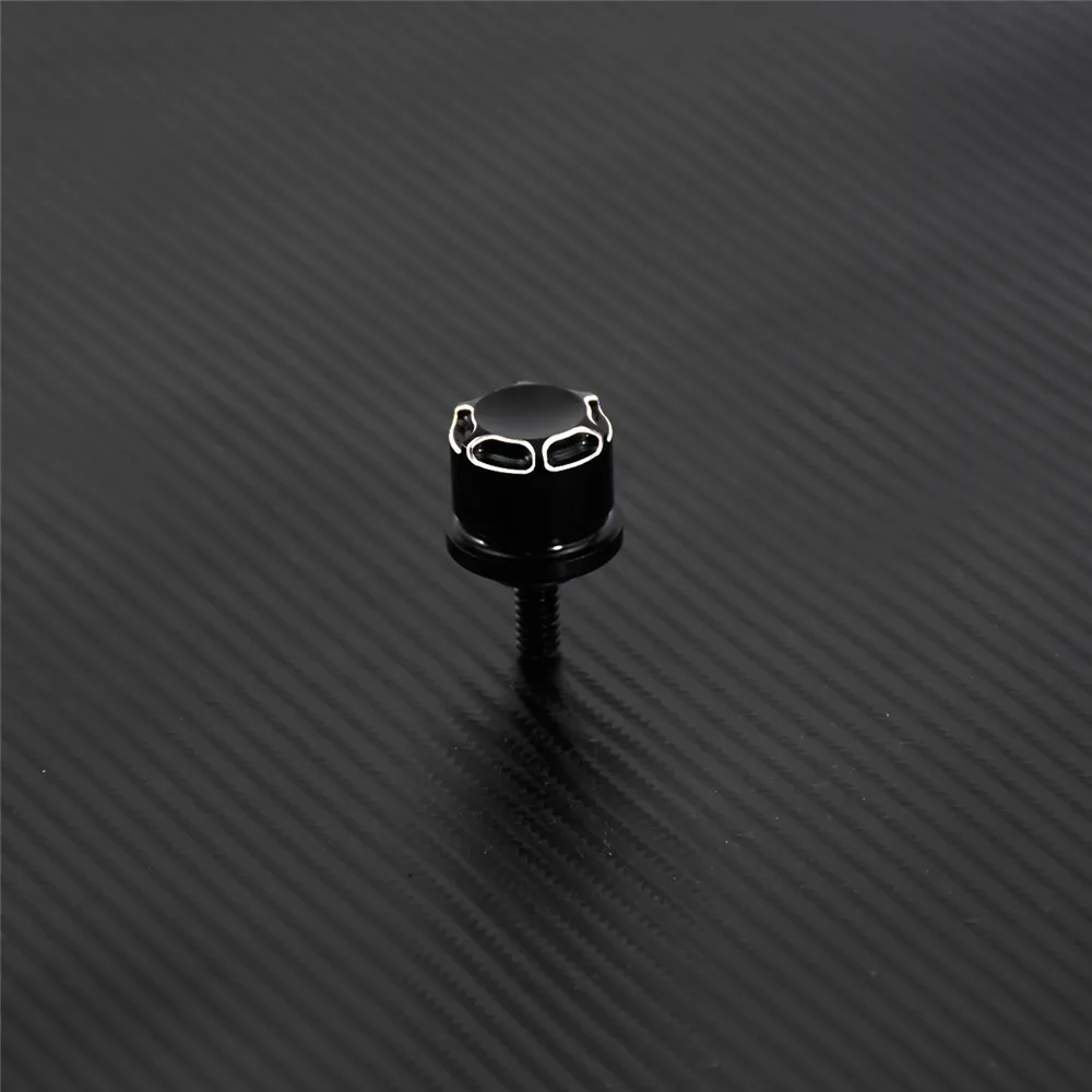 Motorcycle Black/Chrome Seat Bolt Tab Screw For Harley Touring Road King Street Glide Softail Dyna Sportster XL Street Bob 96-19