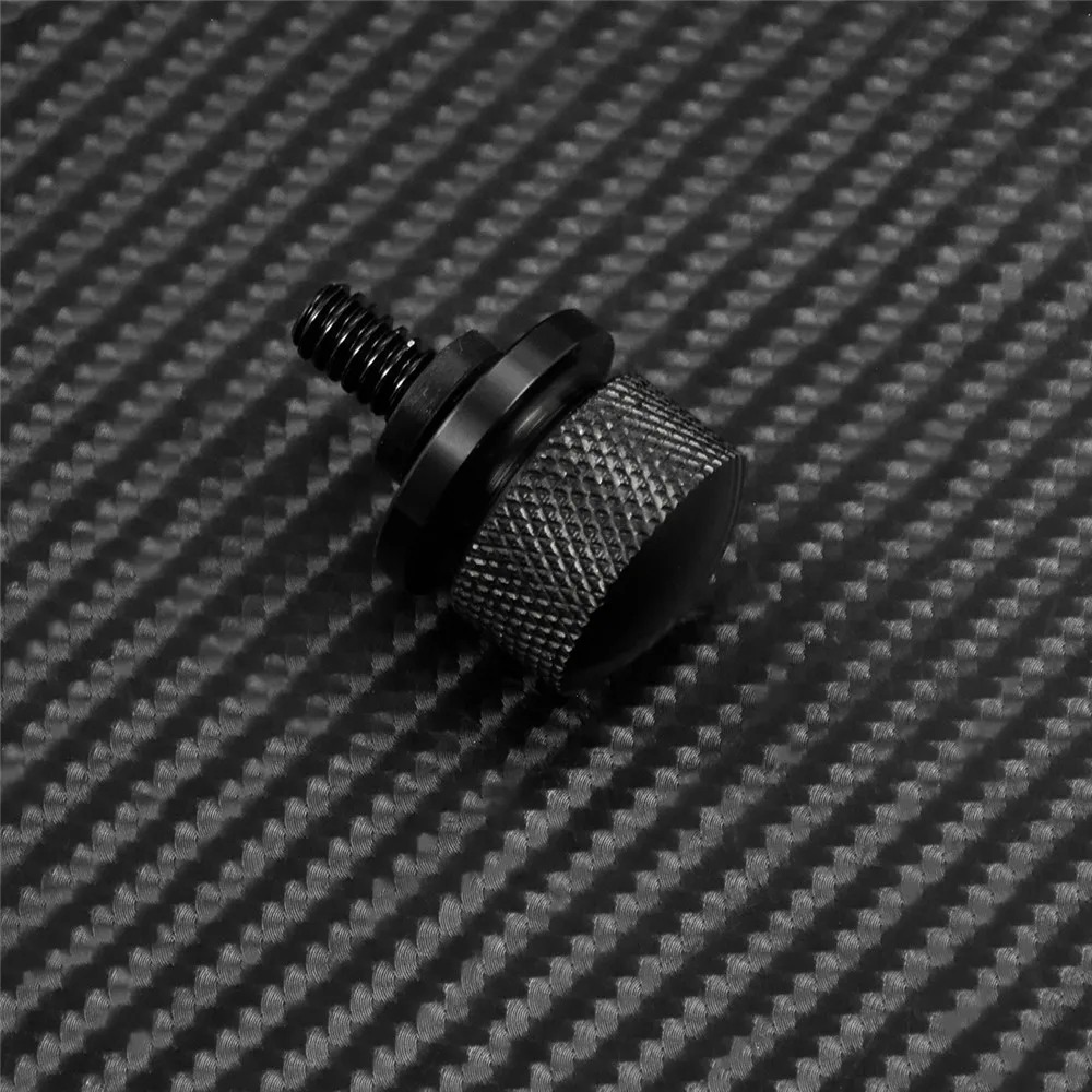 Motorcycle Black/Chrome Seat Bolt Tab Screw For Harley Touring Road King Street Glide Softail Dyna Sportster XL Street Bob 96-19