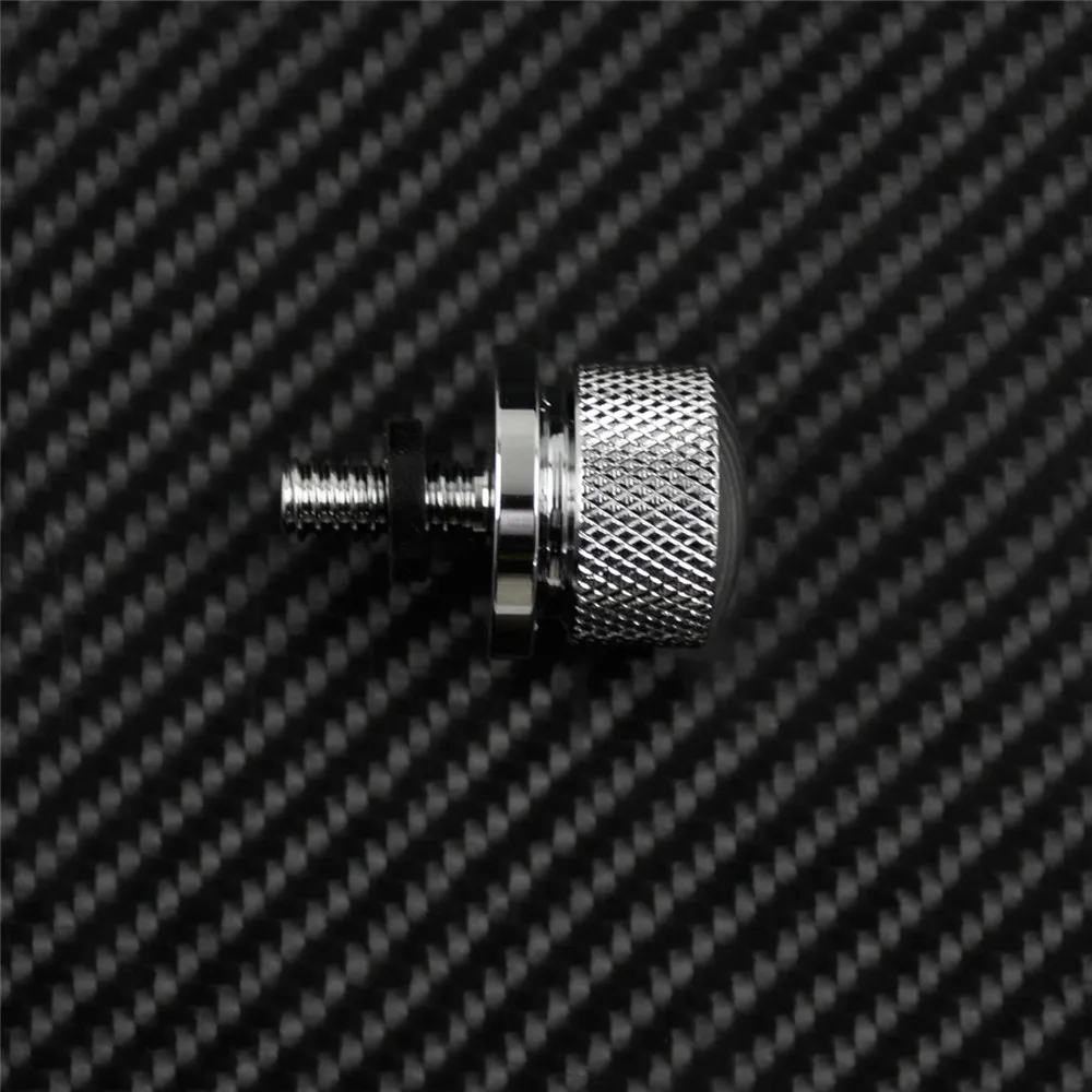 Motorcycle Black/Chrome Seat Bolt Tab Screw For Harley Touring Road King Street Glide Softail Dyna Sportster XL Street Bob 96-19