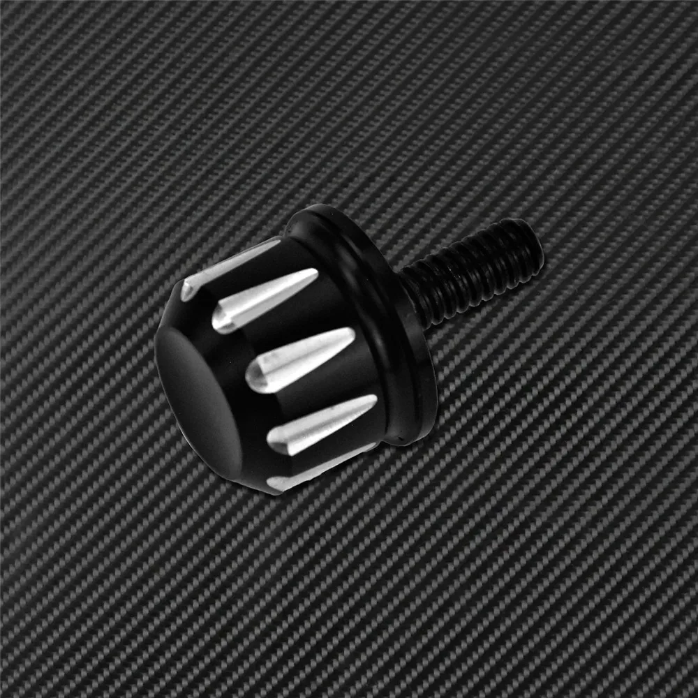 Motorcycle Black/Chrome Seat Bolt Tab Screw For Harley Touring Road King Street Glide Softail Dyna Sportster XL Street Bob 96-19