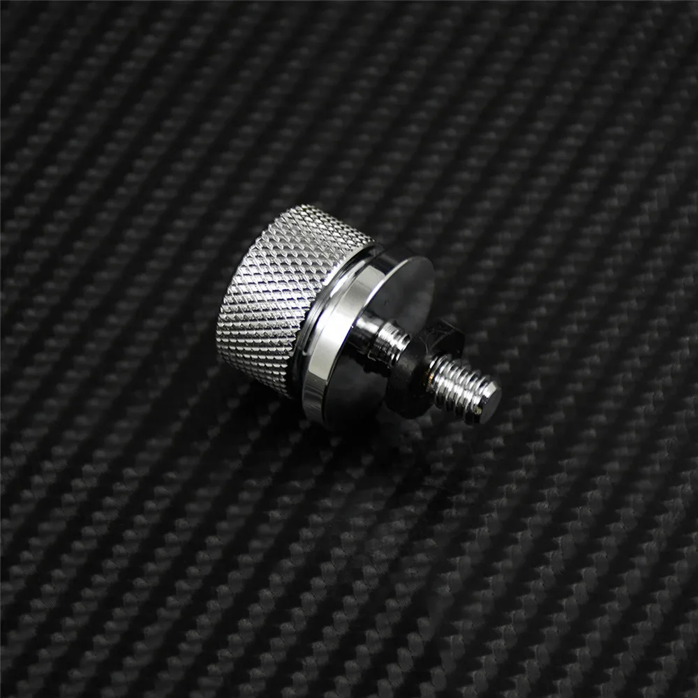 Motorcycle Black/Chrome Seat Bolt Tab Screw For Harley Touring Road King Street Glide Softail Dyna Sportster XL Street Bob 96-19