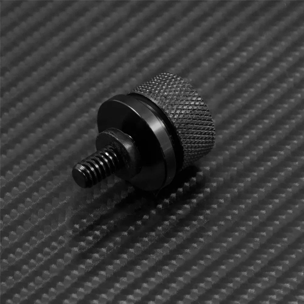 Motorcycle Black/Chrome Seat Bolt Tab Screw For Harley Touring Road King Street Glide Softail Dyna Sportster XL Street Bob 96-19