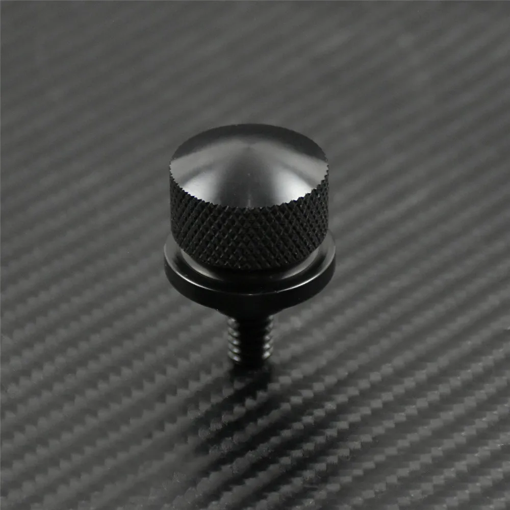 Motorcycle Black/Chrome Seat Bolt Tab Screw For Harley Touring Road King Street Glide Softail Dyna Sportster XL Street Bob 96-19