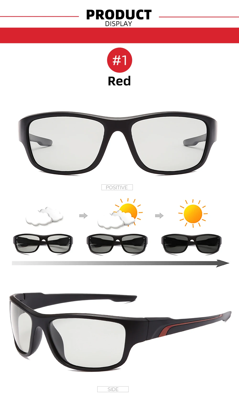 VIVIBEE 2026 Photochromic Men Cycling Sunglasses Sports Color Changing Polarized Outdoor Goggle Bike Women Cycling Glasses