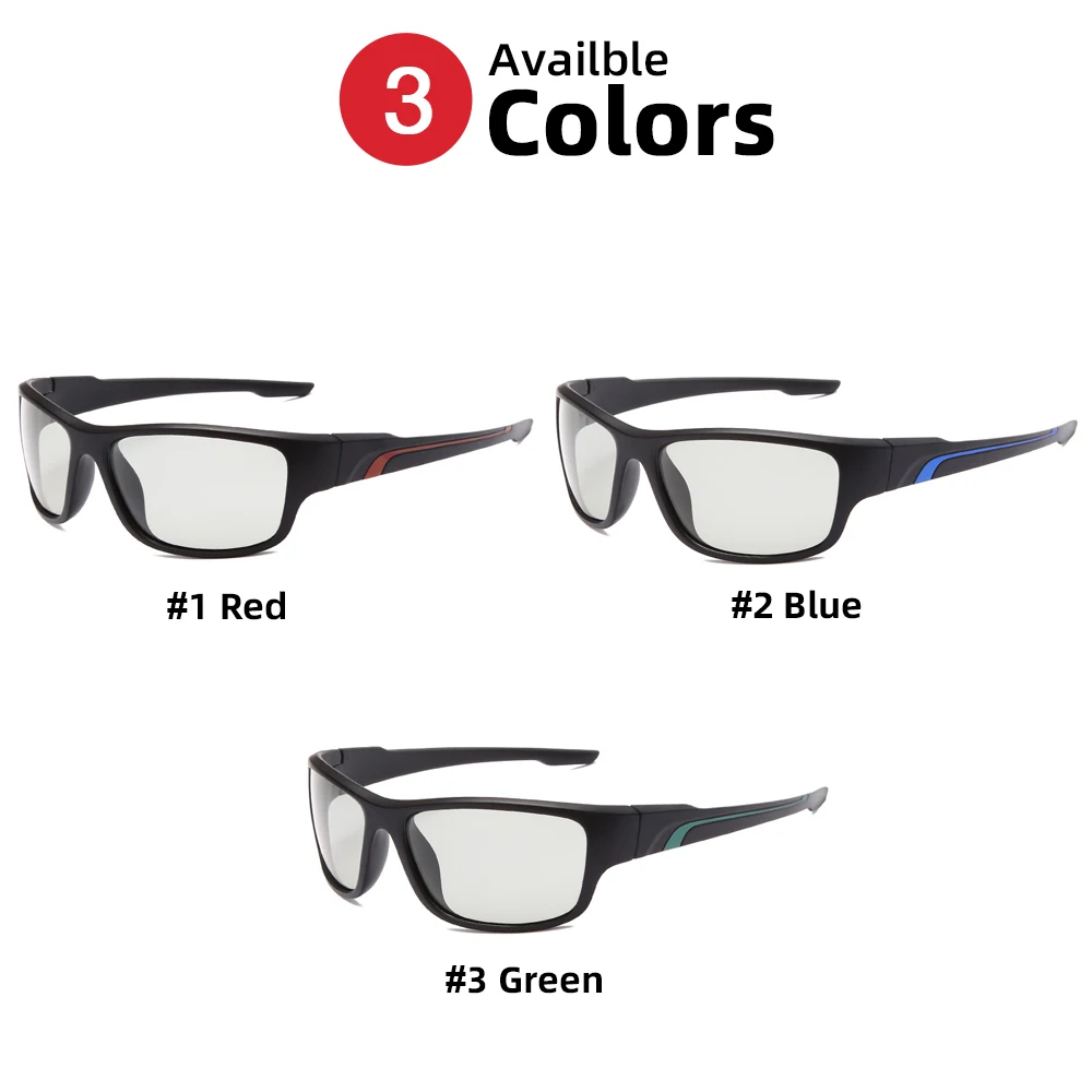 VIVIBEE 2026 Photochromic Men Cycling Sunglasses Sports Color Changing Polarized Outdoor Goggle Bike Women Cycling Glasses