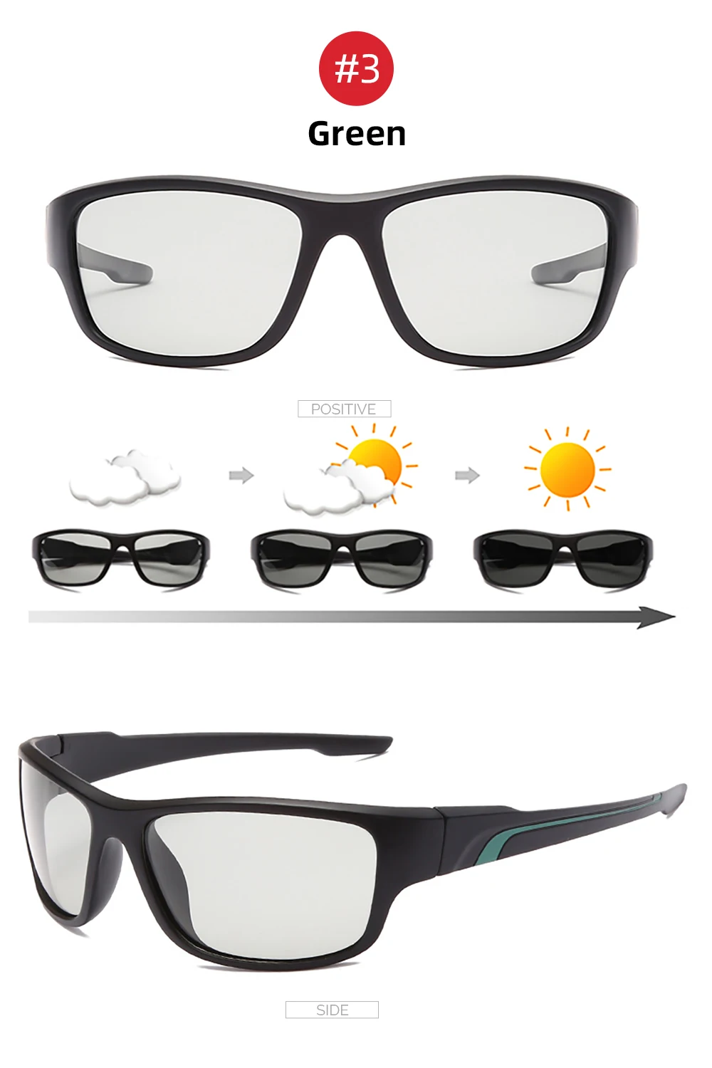 VIVIBEE 2026 Photochromic Men Cycling Sunglasses Sports Color Changing Polarized Outdoor Goggle Bike Women Cycling Glasses