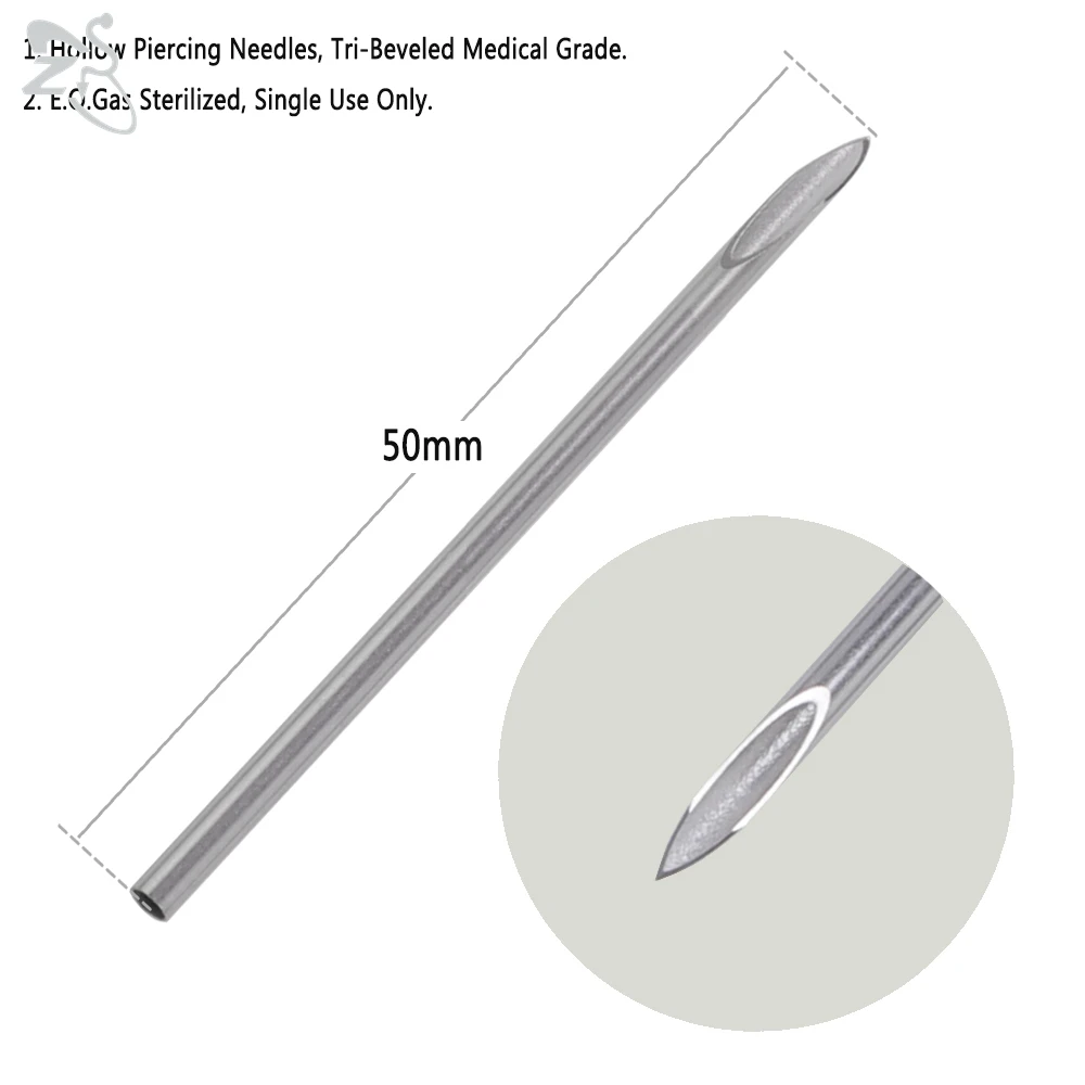 ZS Body Piercing Tool Kit 12-20G Disposable Professional Body Self Piercing Kits Clamp Gloves Tools Ear Lip Nose Navel Piercings