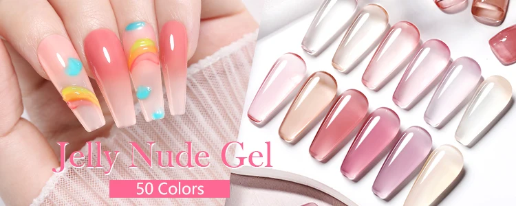 BORN PRETTY 30ml Glitter Acrylic Gel Finger Extension Nail Polish Silver Pink Extension Gel Polish Soak Off Nail Slip Solution
