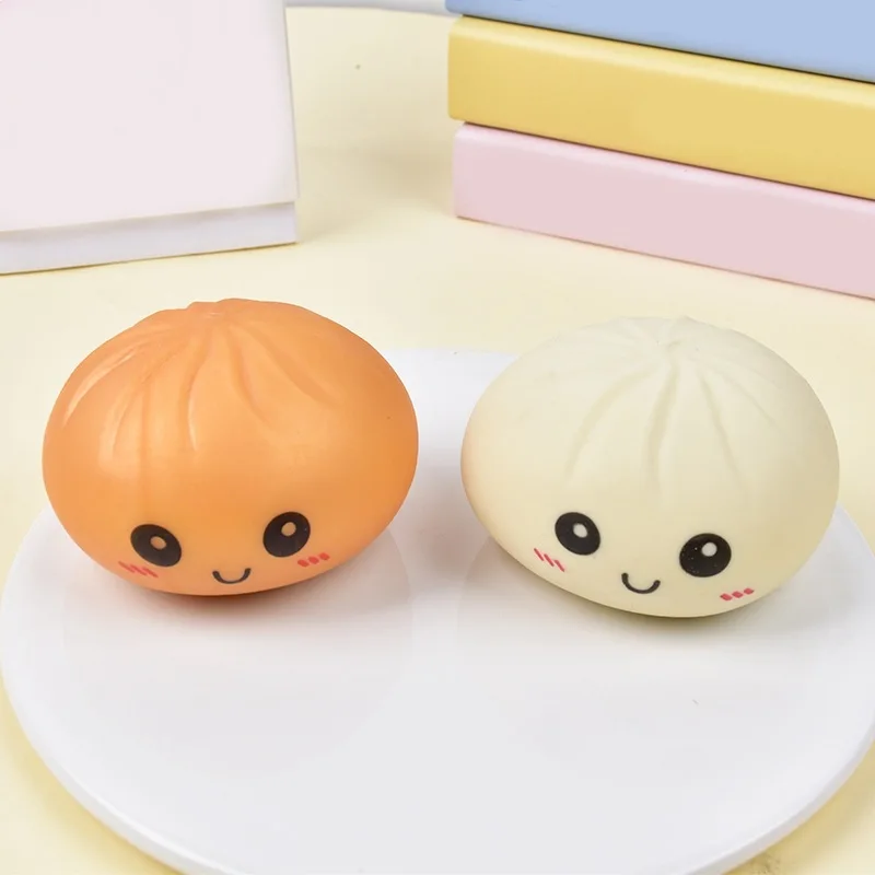 Giant Squishies Dumpling Bun Toy, Slow Rising Glitter Dumpling Stress Ball, Stress Relief Fidget Toy for Home Office Travel toys