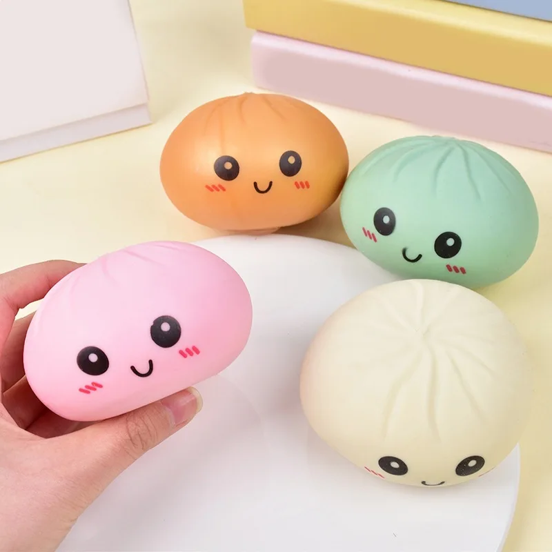 Giant Squishies Dumpling Bun Toy, Slow Rising Glitter Dumpling Stress Ball, Stress Relief Fidget Toy for Home Office Travel toys