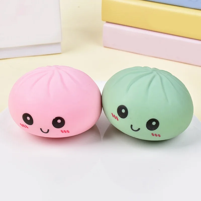 Giant Squishies Dumpling Bun Toy, Slow Rising Glitter Dumpling Stress Ball, Stress Relief Fidget Toy for Home Office Travel toys