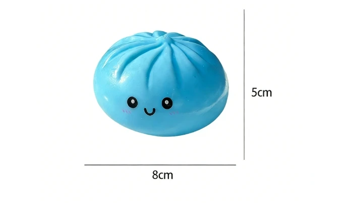Giant Squishies Dumpling Bun Toy, Slow Rising Glitter Dumpling Stress Ball, Stress Relief Fidget Toy for Home Office Travel toys