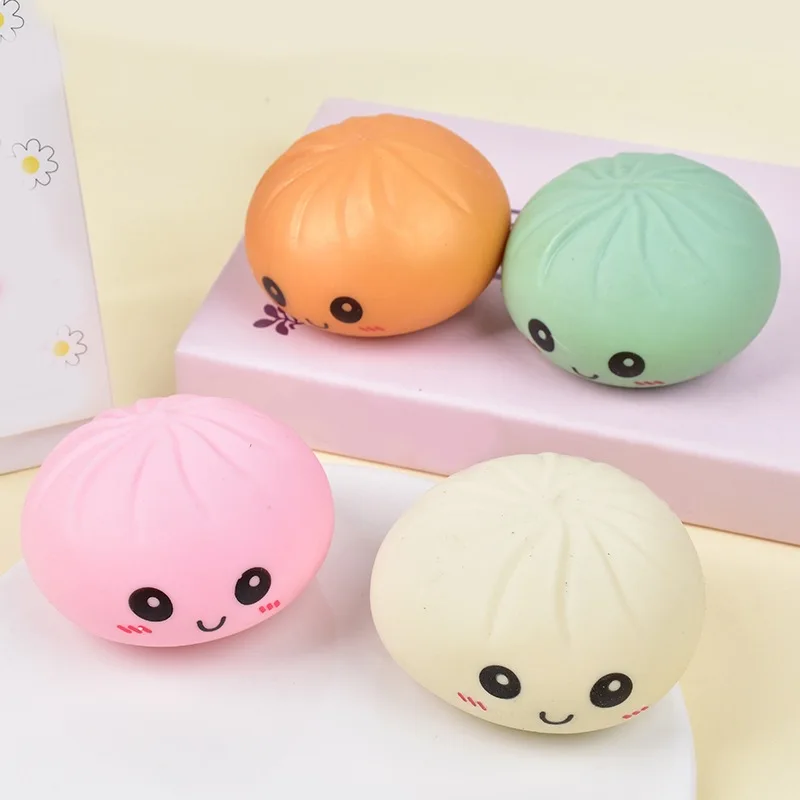 Giant Squishies Dumpling Bun Toy, Slow Rising Glitter Dumpling Stress Ball, Stress Relief Fidget Toy for Home Office Travel toys