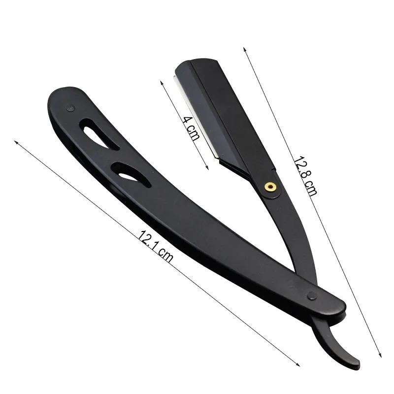1/2/4Pcs Professional Manual Shaver Straight Edge Stainless Steel Barber Razor Men Folding Shaving Shave Beard Cutter