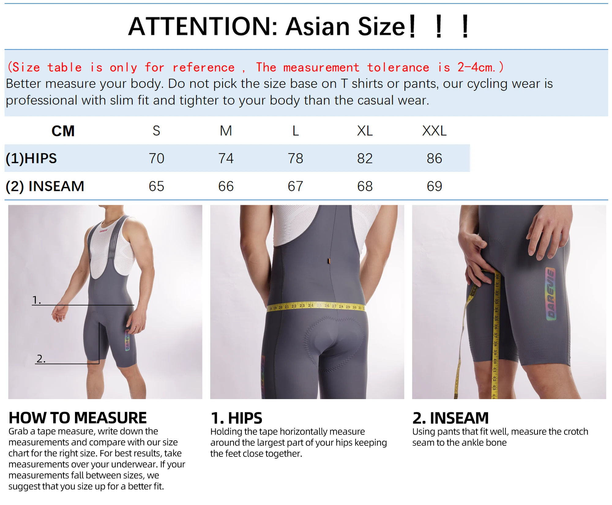 DAREVIE Cycling Bib Pants PRO Level Summer Not Winter Men Gel Pad Cycling Long Bib Pants Men's Cycling Pants Tight Trousers
