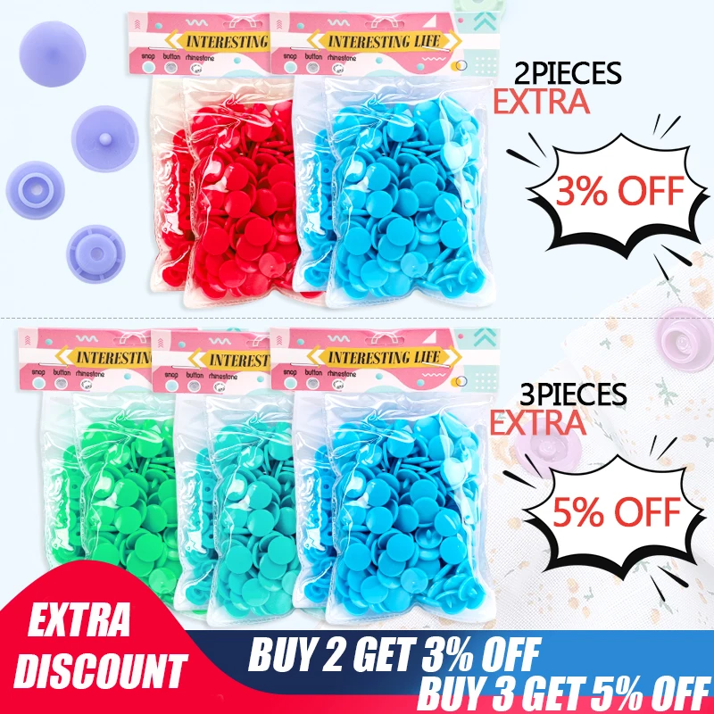 Wholesale T5 Plastic Snap Buttons For Clothing DIY Garment Press Stud Fasteners Used to Kids diapers/Bibs/Bags/Folder/