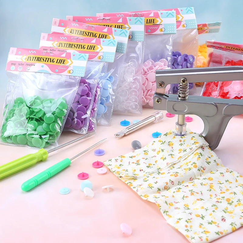 Wholesale T5 Plastic Snap Buttons For Clothing DIY Garment Press Stud Fasteners Used to Kids diapers/Bibs/Bags/Folder/