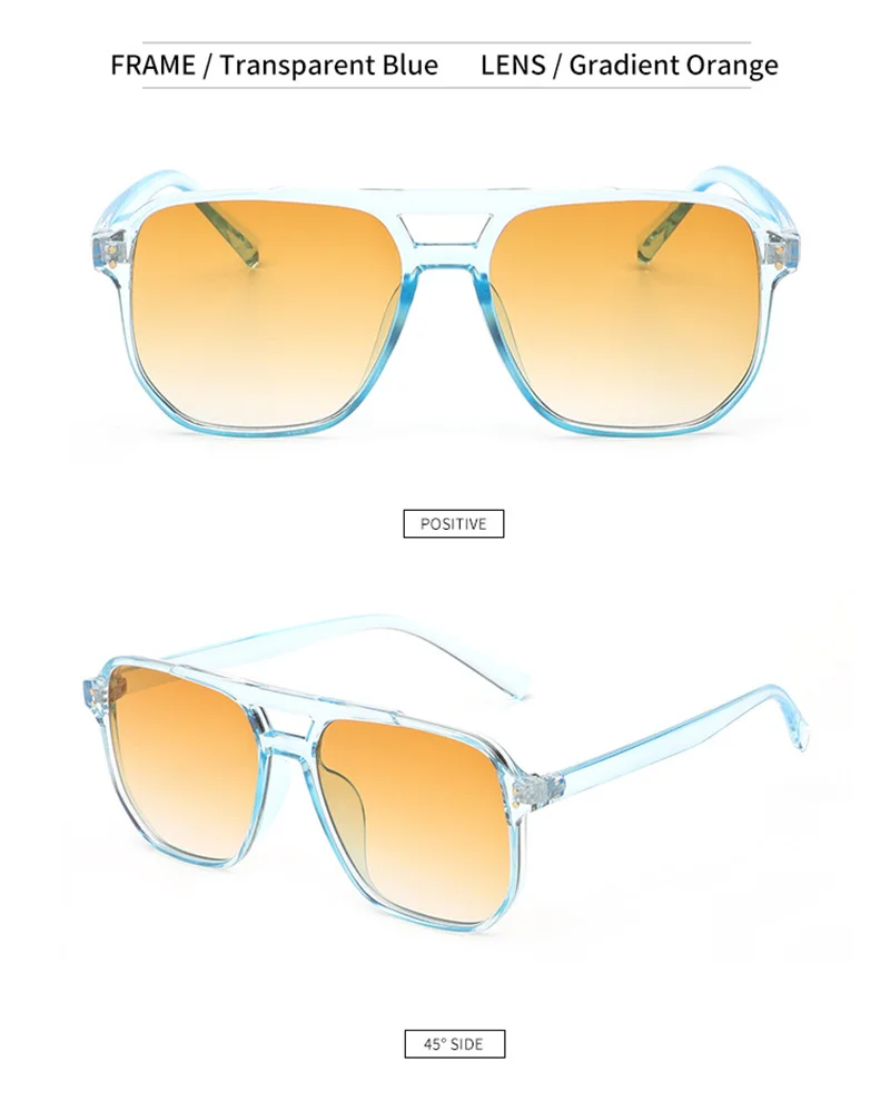SHAUNA Retro Double Bridges Square Sunglasses Women Fashion Rivets Decoration Eyewear Shades UV400 Men Trending Sun Glasses