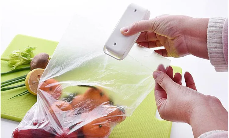 Mini Hea Bag Seal Machine Package Sealer Bags Thermal Plastic Food Bag