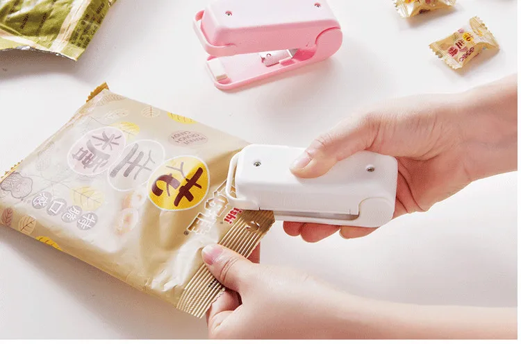 Mini Hea Bag Seal Machine Package Sealer Bags Thermal Plastic Food Bag