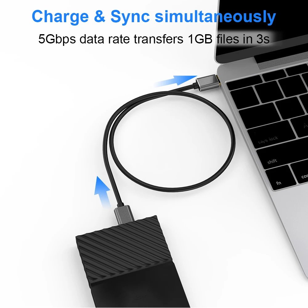 Hard Drive External Cable USB Micro B Cable HDD Cable Micro Data Cable SSD Sata Cable for Samsung Hard Disk Micro B USB3.0 Cable
