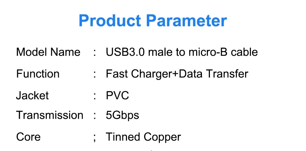 Hard Drive External Cable USB Micro B Cable HDD Cable Micro Data Cable SSD Sata Cable for Samsung Hard Disk Micro B USB3.0 Cable