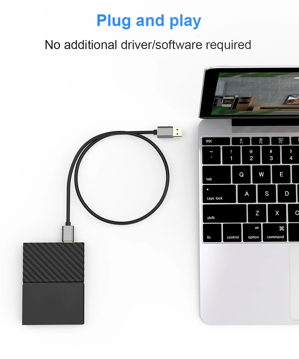 Hard Drive External Cable USB Micro B Cable HDD Cable Micro Data Cable SSD Sata Cable for Samsung Hard Disk Micro B USB3.0 Cable