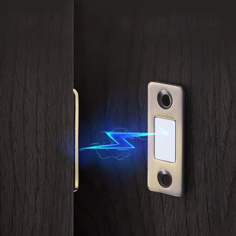 NAIERDI 2pcs/Set Magnet Door Stops Hidden Door Closer Magnetic Cabinet Catches With Screw For Closet Cupboard Furniture Hardware