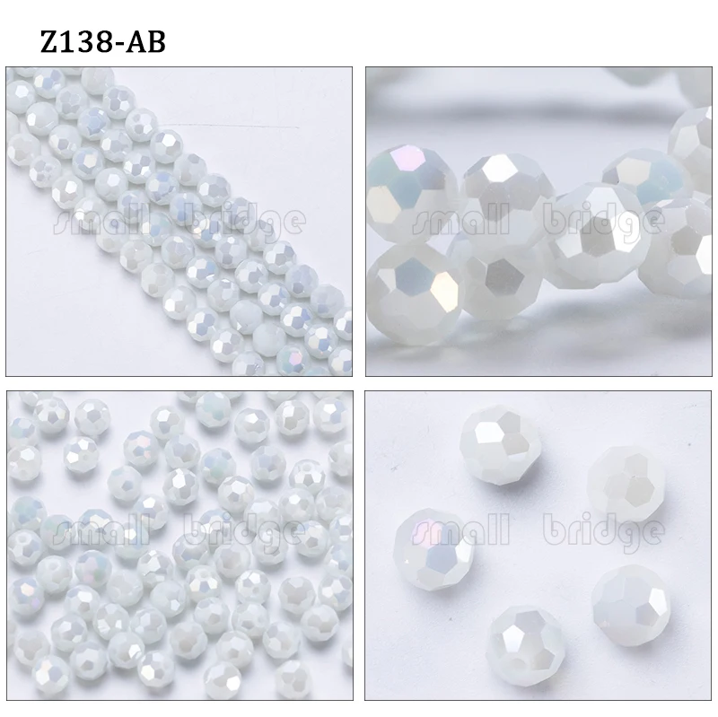 3 4 6 8mm Czech Black Glass Beads For Jewelry Making Bracelet Diy necklace beads Round loose Spacer Crystal Beads Wholesale Z102