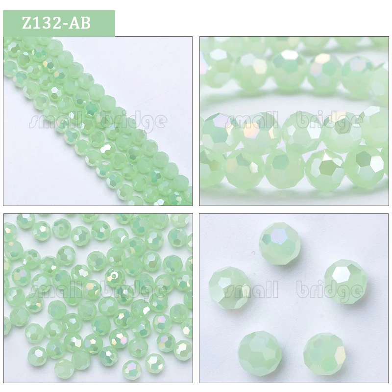 3 4 6 8mm Czech Black Glass Beads For Jewelry Making Bracelet Diy necklace beads Round loose Spacer Crystal Beads Wholesale Z102