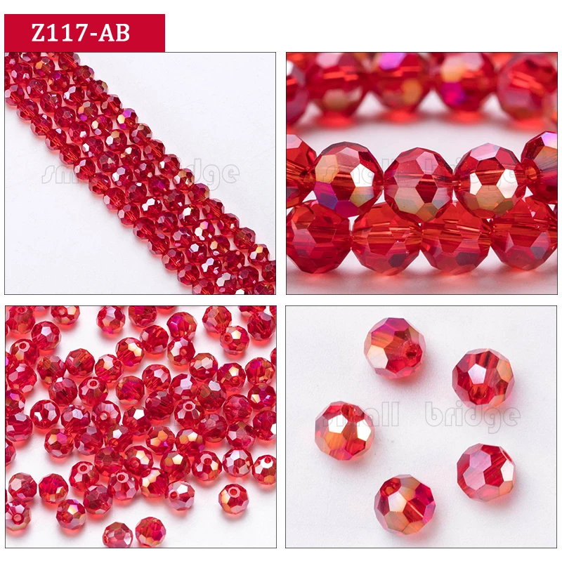3 4 6 8mm Czech Black Glass Beads For Jewelry Making Bracelet Diy necklace beads Round loose Spacer Crystal Beads Wholesale Z102