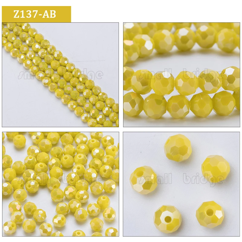 3 4 6 8mm Czech Black Glass Beads For Jewelry Making Bracelet Diy necklace beads Round loose Spacer Crystal Beads Wholesale Z102