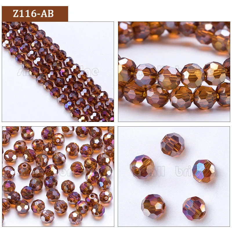 3 4 6 8mm Czech Black Glass Beads For Jewelry Making Bracelet Diy necklace beads Round loose Spacer Crystal Beads Wholesale Z102
