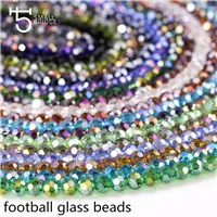 3 4 6 8mm Czech Black Glass Beads For Jewelry Making Bracelet Diy necklace beads Round loose Spacer Crystal Beads Wholesale Z102