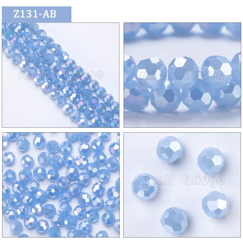 3 4 6 8mm Czech Black Glass Beads For Jewelry Making Bracelet Diy necklace beads Round loose Spacer Crystal Beads Wholesale Z102