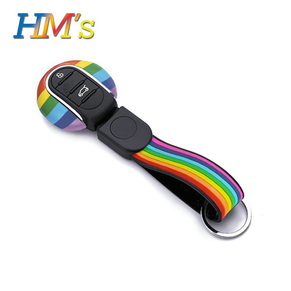 Car Key Ring For Mini Cooper F55 F54 Clubman JCW Key Chain Holder For Mini Cooper JCW One F54 F55 F56 F60 Countryman Accessories