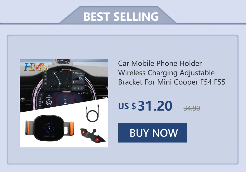 Car Key Ring For Mini Cooper F55 F54 Clubman JCW Key Chain Holder For Mini Cooper JCW One F54 F55 F56 F60 Countryman Accessories