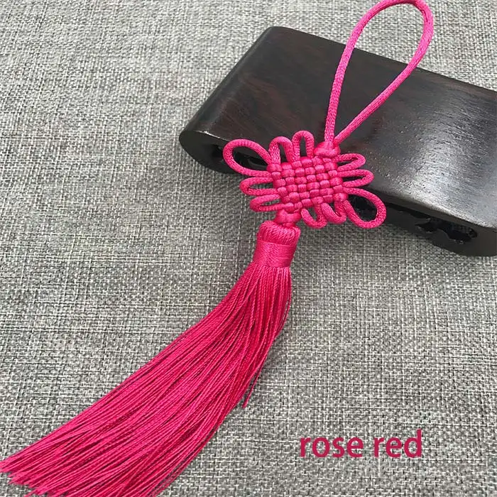 2pcs/lot Chinese Knot Tassel Silk Fringe Bangs Flower Tassel Trim Decorative Garment for Curtains Home Decoration Accessories