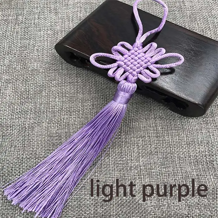 2pcs/lot Chinese Knot Tassel Silk Fringe Bangs Flower Tassel Trim Decorative Garment for Curtains Home Decoration Accessories
