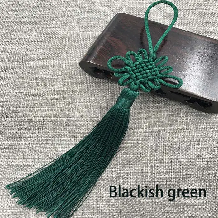 2pcs/lot Chinese Knot Tassel Silk Fringe Bangs Flower Tassel Trim Decorative Garment for Curtains Home Decoration Accessories