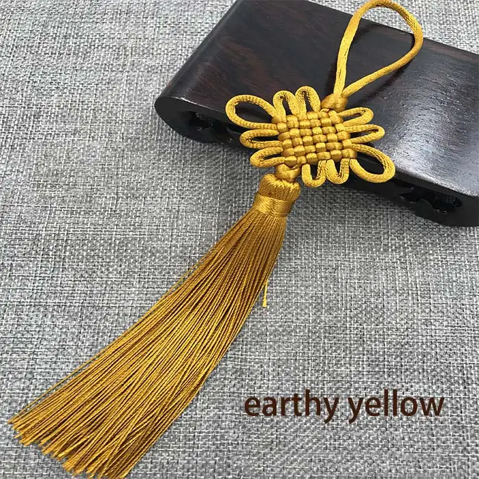 2pcs/lot Chinese Knot Tassel Silk Fringe Bangs Flower Tassel Trim Decorative Garment for Curtains Home Decoration Accessories