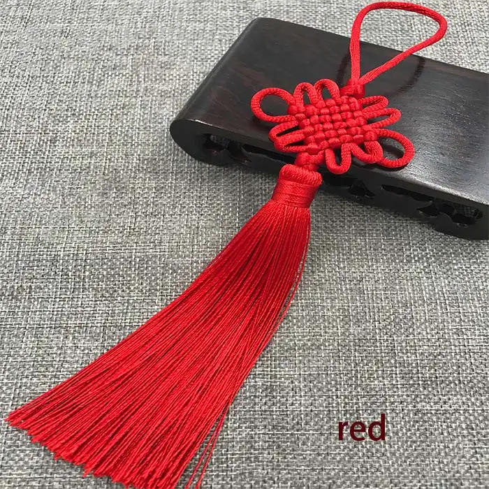 2pcs/lot Chinese Knot Tassel Silk Fringe Bangs Flower Tassel Trim Decorative Garment for Curtains Home Decoration Accessories