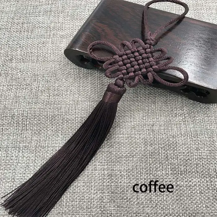 2pcs/lot Chinese Knot Tassel Silk Fringe Bangs Flower Tassel Trim Decorative Garment for Curtains Home Decoration Accessories