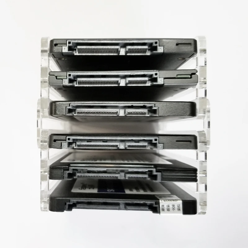 2F DIY2.5 inch solid state hard disk SSD acrylic bracket hard disk box external hard disk DE088