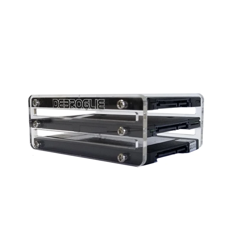 2F DIY2.5 inch solid state hard disk SSD acrylic bracket hard disk box external hard disk DE088