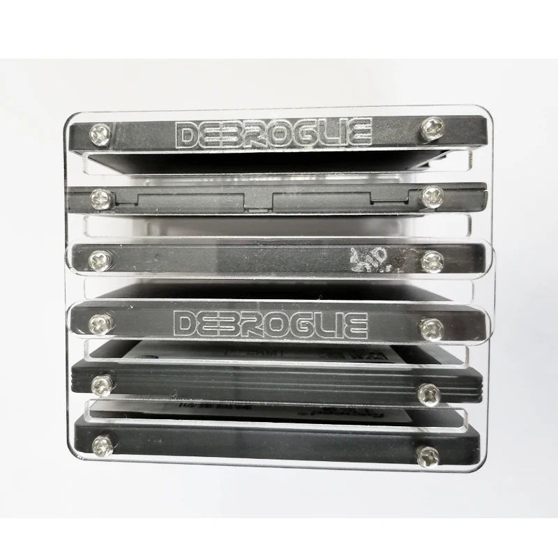 2F DIY2.5 inch solid state hard disk SSD acrylic bracket hard disk box external hard disk DE088