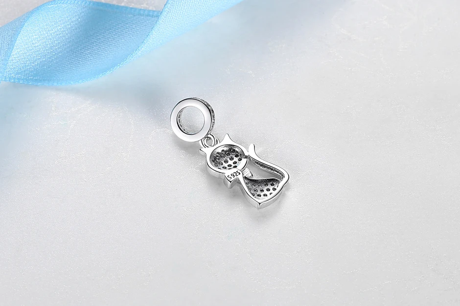 Original 925 Sterling Silver Charm Love Dog Puppy Cat Paw Pendant Charms Fit Brand Bracelets Necklaces Diy Jewelry For Women
