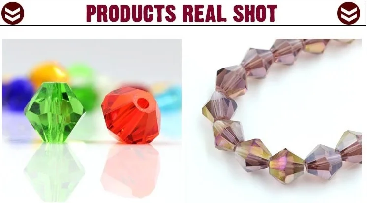 AAA Austrian Crystal Bicone Beads 2 3 4 6 8mm Multicolor Faceted Glass Spacer Beads for Jewelry Making Diy Accessories Wholesale